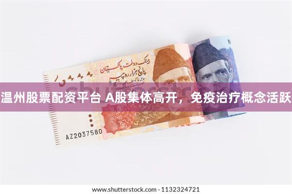温州股票配资平台 A股集体高开，免疫治疗概念活跃