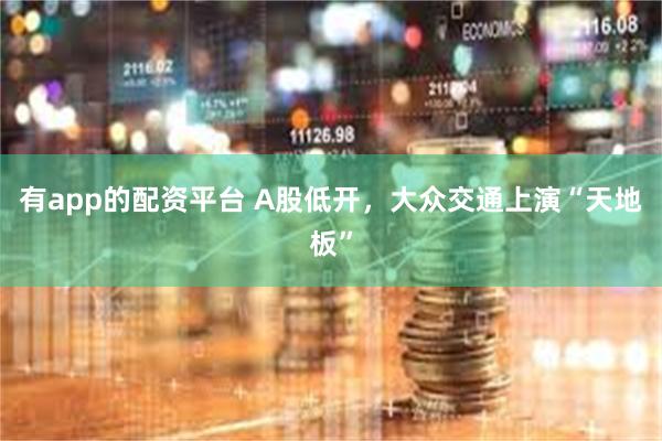 有app的配资平台 A股低开，大众交通上演“天地板”