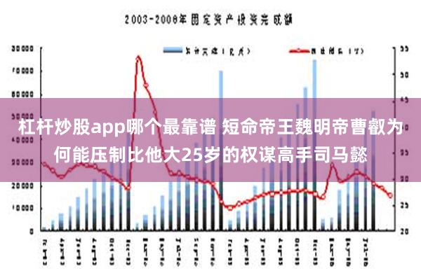 杠杆炒股app哪个最靠谱 短命帝王魏明帝曹叡为何能压制比他大25岁的权谋高手司马懿
