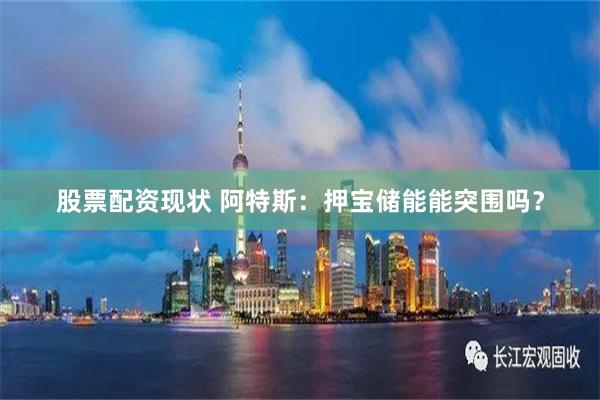 股票配资现状 阿特斯：押宝储能能突围吗？