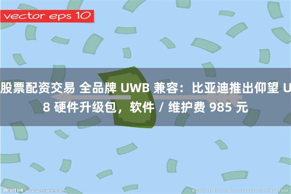 股票配资交易 全品牌 UWB 兼容：比亚迪推出仰望 U8 硬件升级包，软件 / 维护费 985 元